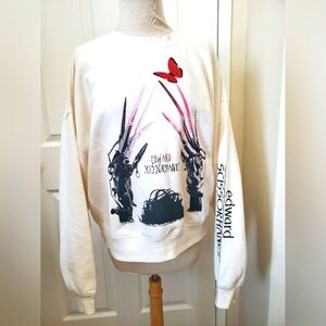 Edward Scissorhands Graphic Sweater - Cream
